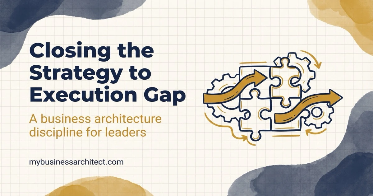 Work Execution Gaps Closing the Strategy to Execution Gap | mybusinessarchitect